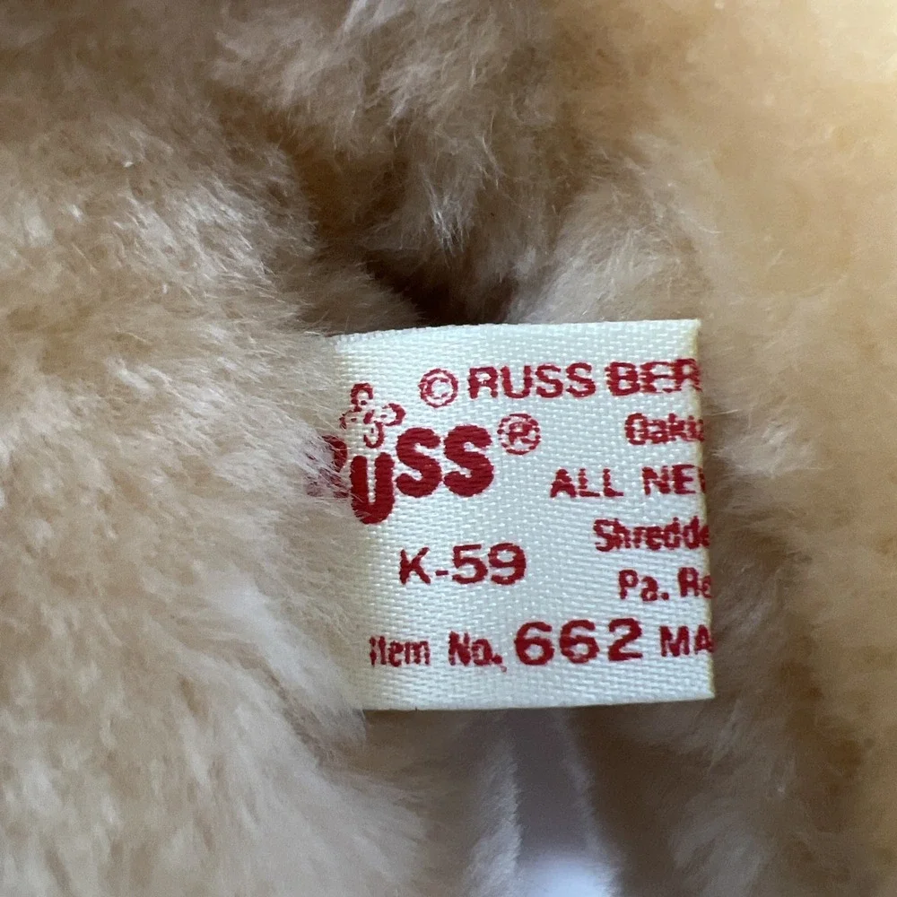 Russ Berrie Beary Christmas Santa Plush Xmas Teddy Bear 9